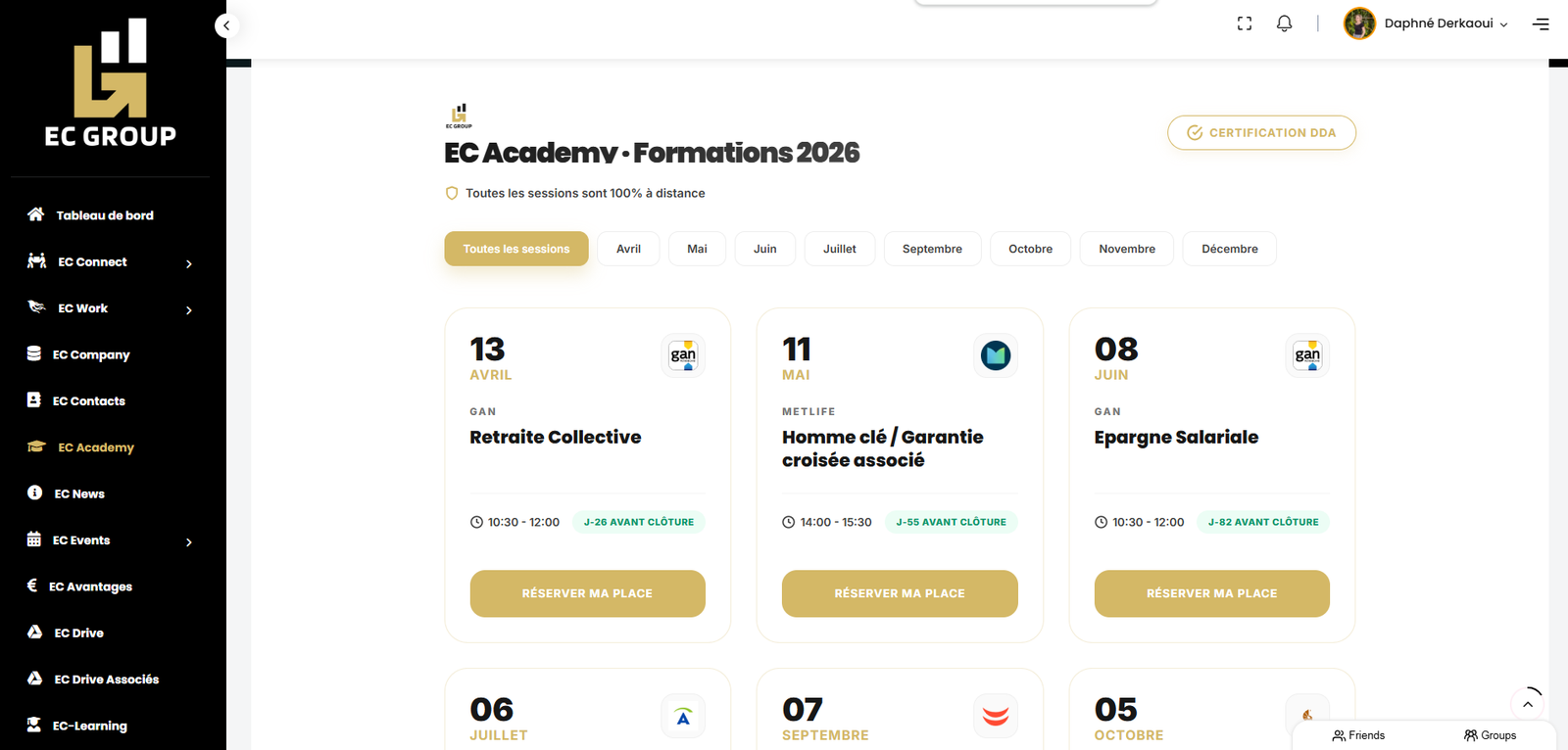 EC Academy — formation DDA courtiers assurance e-learning